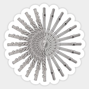 Flute Spiral Sticker